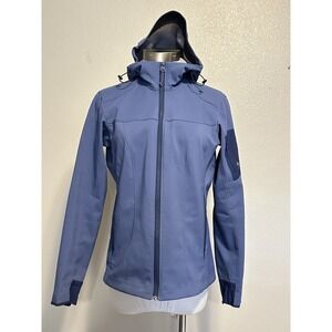 ARC'TERYX Epsilon Vintage Hoodie Softshell Fleece Lined Women Size M Full Zip